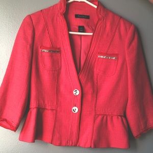 White House Black Market peach blazer jacket